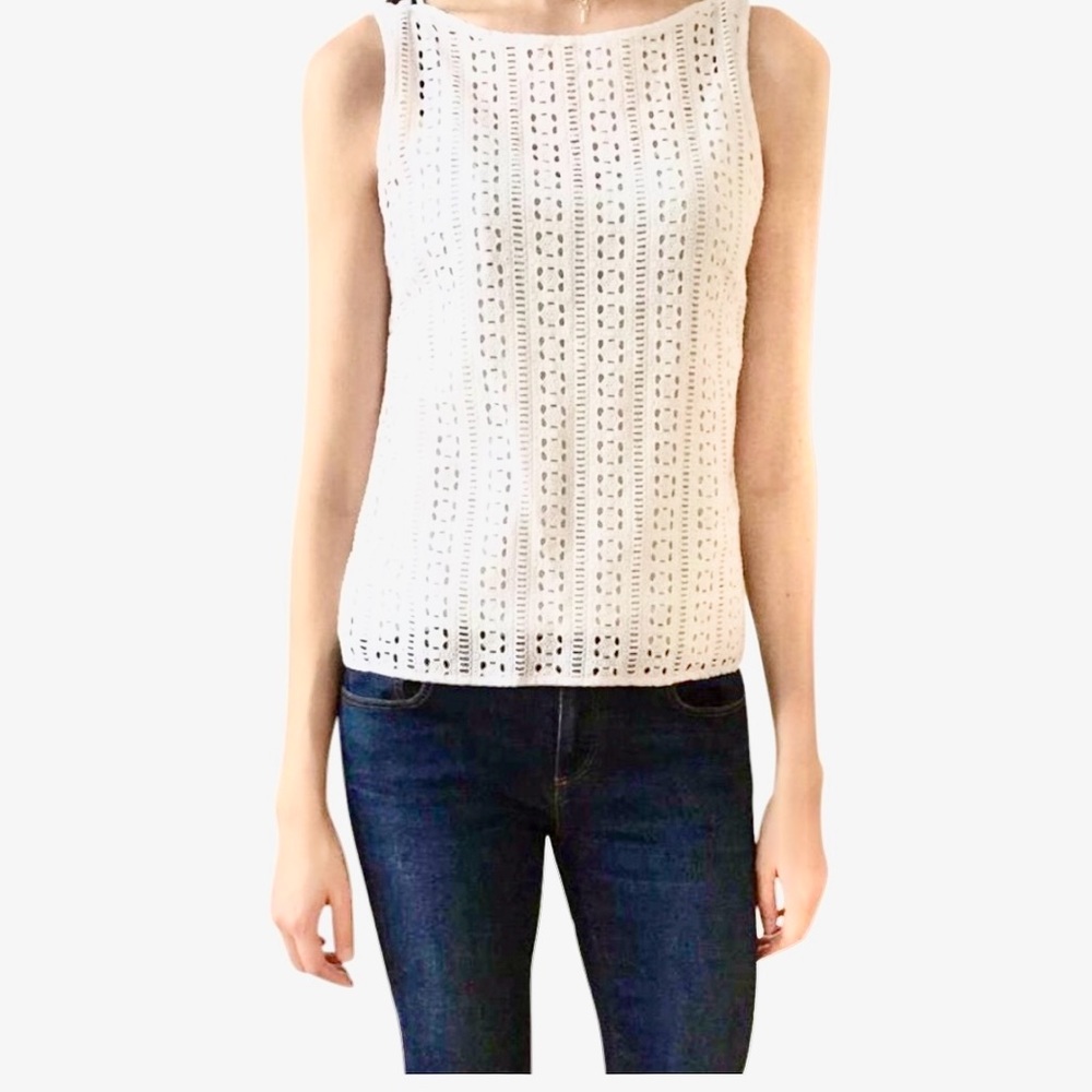 Banana Republic Laser Cut Tank Top